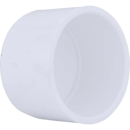 Charlotte Pipe And Foundry 2-1/2 In. Schedule 40 Pressure Slip PVC Cap PVC 02116  1700HA